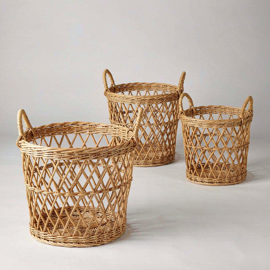 Set of 3 Woven Storage Baskets